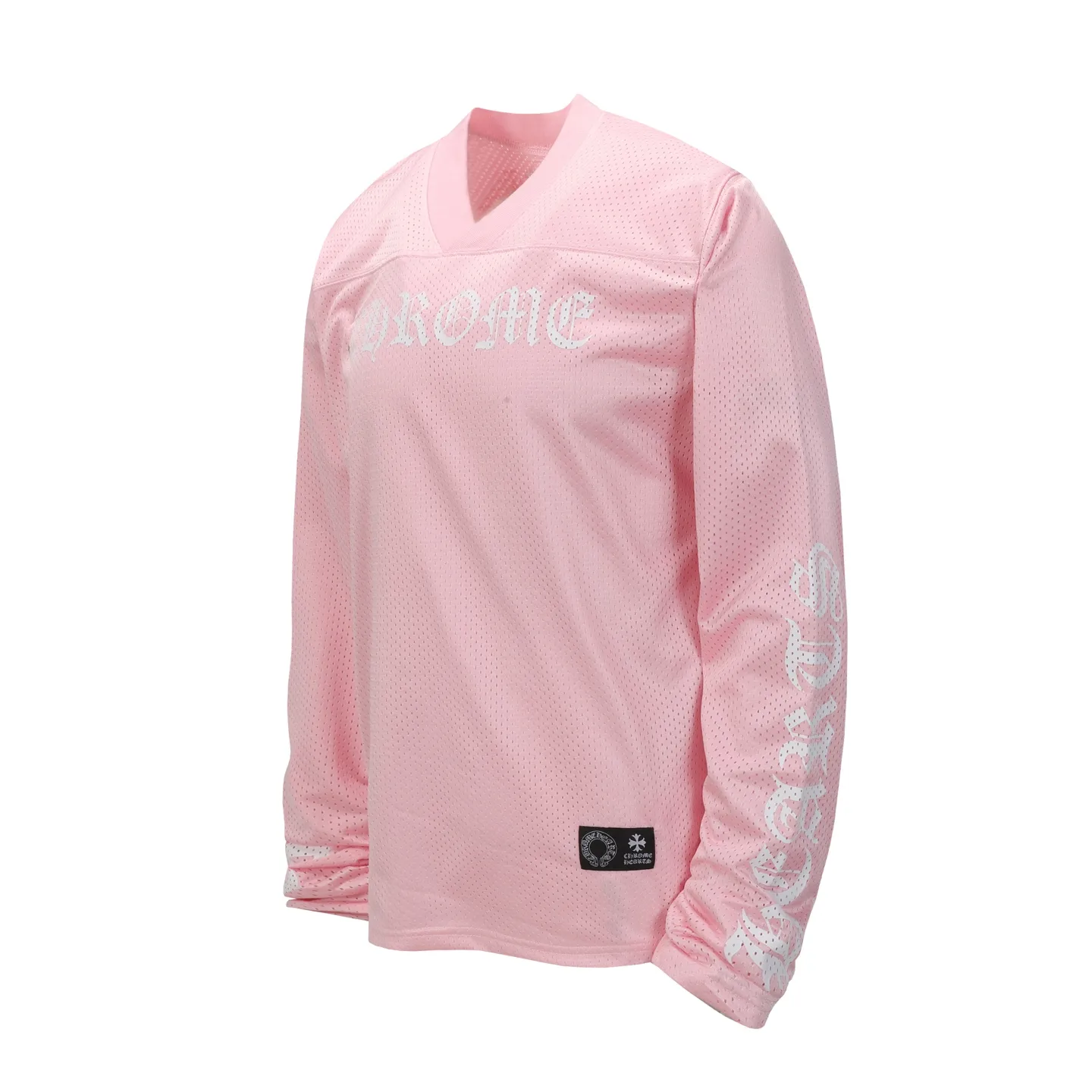 P190 Chrome Hearts CH Chrome Hearts popular Sanskrit printed mesh double-layer ice hockey jersey sports suit. Uses direct injection imported machine printing. Hardware and accessories are all ground and customized. Correct configuration. Black 2025 Chrome Hearts authentic packaging. 300 grams of custom-dyed mesh. Large version. Loose and stylish. Different from lower versions, slim and long version with upper body and hip stretch. 100% commitment: top quality. Not fast food. Highest version on the market. Top quality - different from ordinary versions on the market. If you care about quality, you should also respect the price. Absolutely 0 after-sales service and 0 return rate so far. It’s hard not to love the style - 300g mesh custom-dyed fabric - Correct high-density main mark, washed tag, hand-sewn